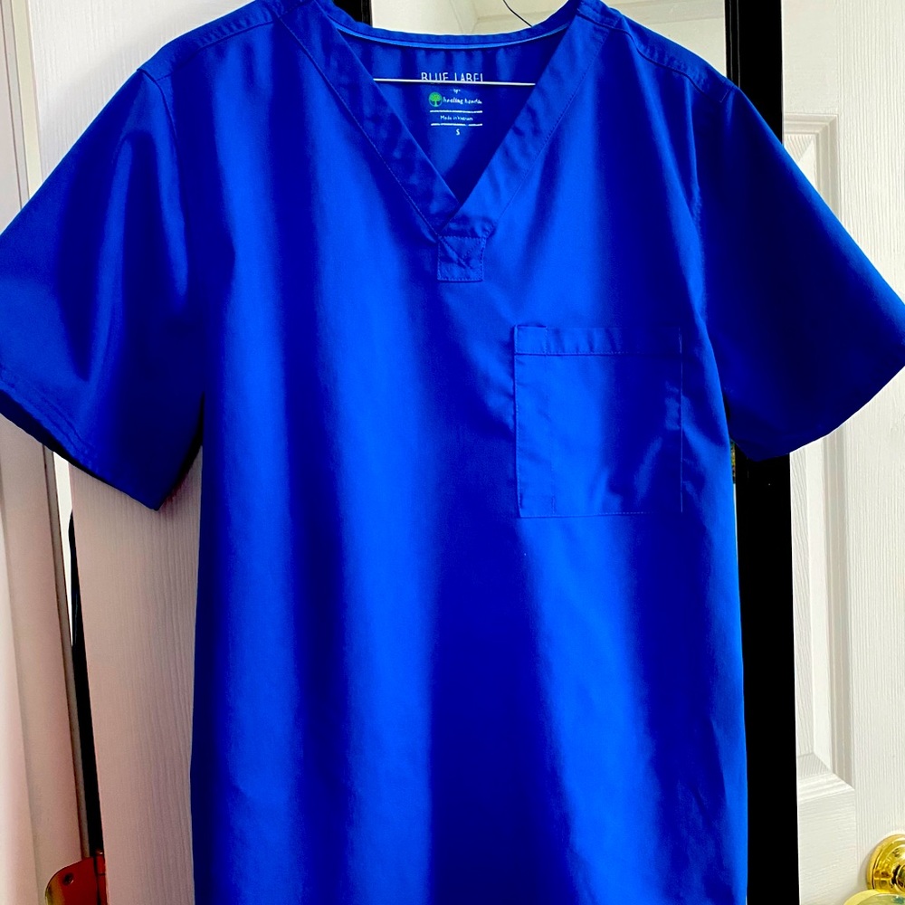 Healing Hands scrubs Blue Label size small
